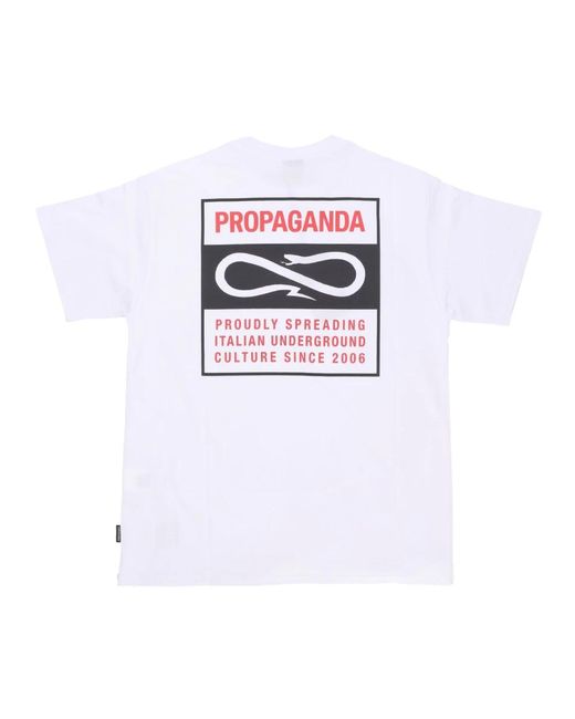 Propaganda Klassisches label tee weiß streetwear in White für Herren