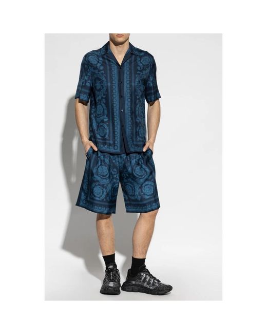 Casual Shorts Versace de hombre de color Blue