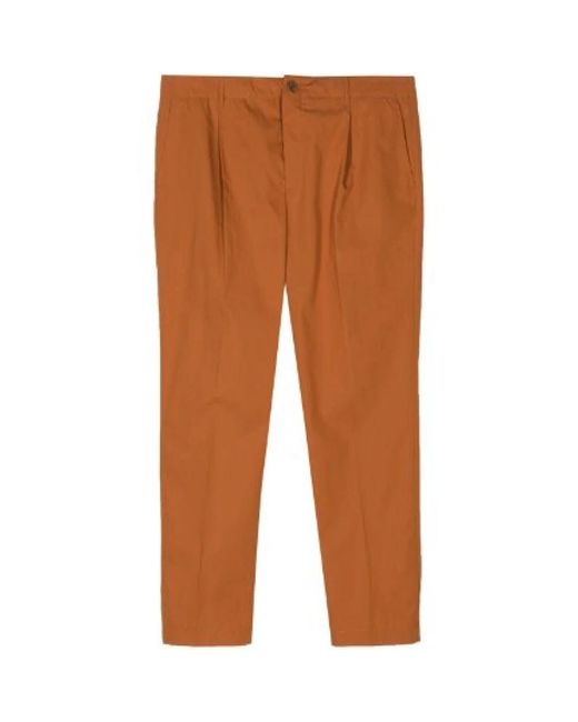 Pantaloni plissettati eleganti di Maison Kitsuné in Brown da Uomo
