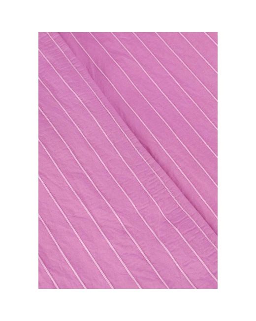 SELECTED Kleedjes ,Paars ,Roze Omslagjurk Met Lange Mouwen in het Purple