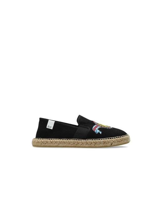 KENZO Logo Espadrilles in Black für Herren