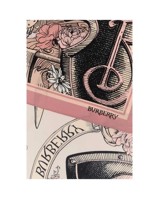 Burberry Pink Silky Scarves
