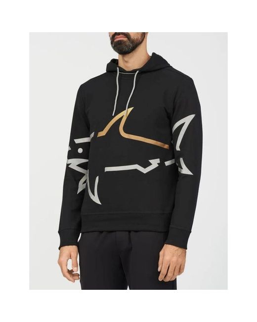 Paul & Shark Schwarzer sweatshirt regular fit baumwollmischung in Black für Herren