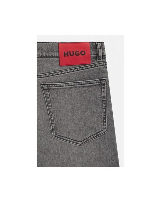HUGO Gray Slim Fit Jeans for men