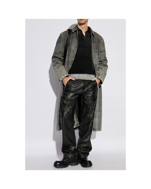 DIESEL Black V-Neck Knitwear for men