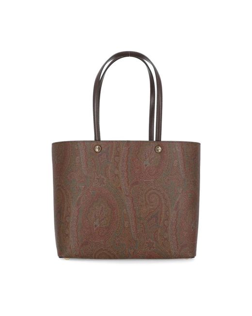 Etro Brown Shopping Bags