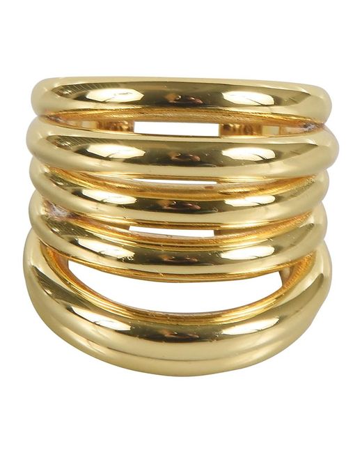 Anello dorato accessori donna di FEDERICA TOSI in Metallic