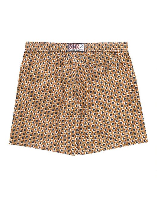 Mc2 Saint Barth Roter Meer Kleidung Badeanzug in Natural für Herren