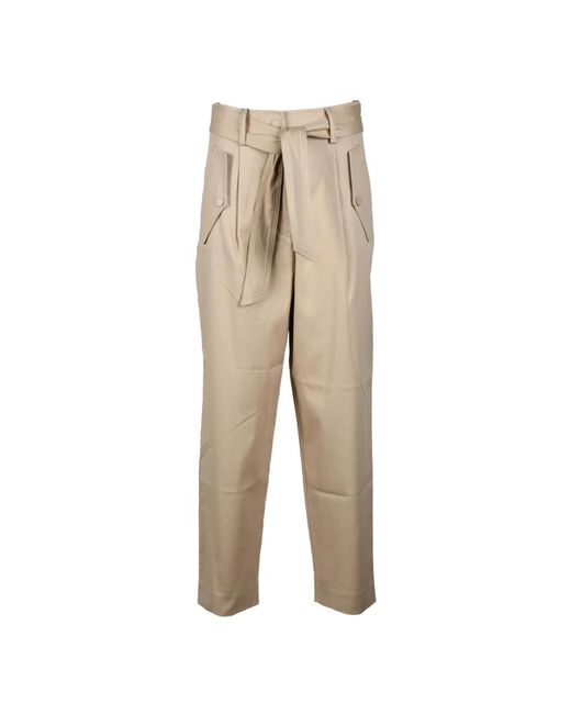 Weekend by Maxmara Straight Trousers in het Natural