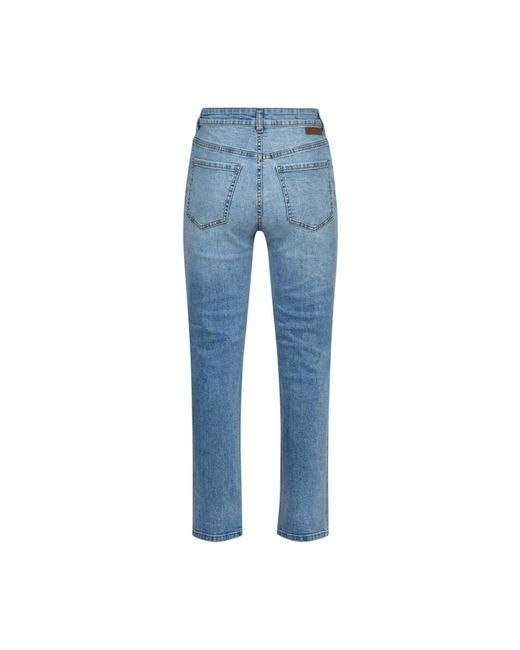 Sofie Schnoor Jeans ,Blauw ,Leer Slim-Fit Jeans in het Blue