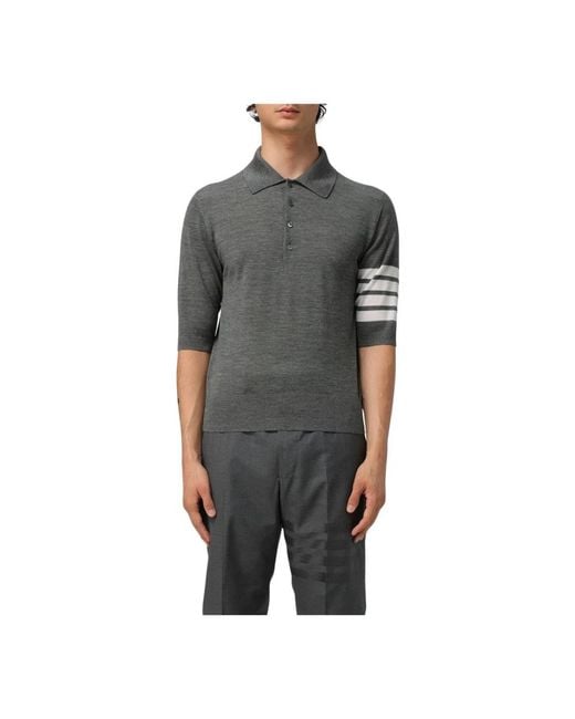Thom Browne Gray Polo Shirts for men
