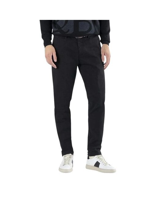 Harmont & Blaine Broeken ,Zwart ,Katoen Chino in het Black voor heren