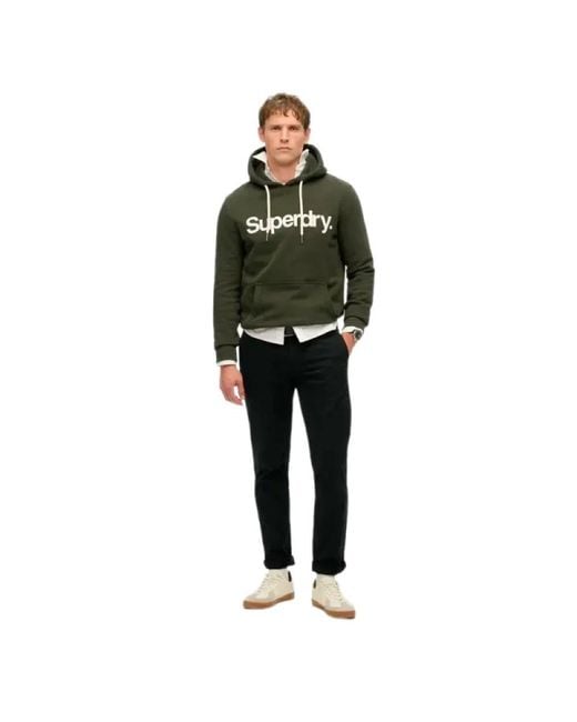 Superdry Hoodies & Sweatvesten ,Groen ,Vintage Sweat in het Green voor heren