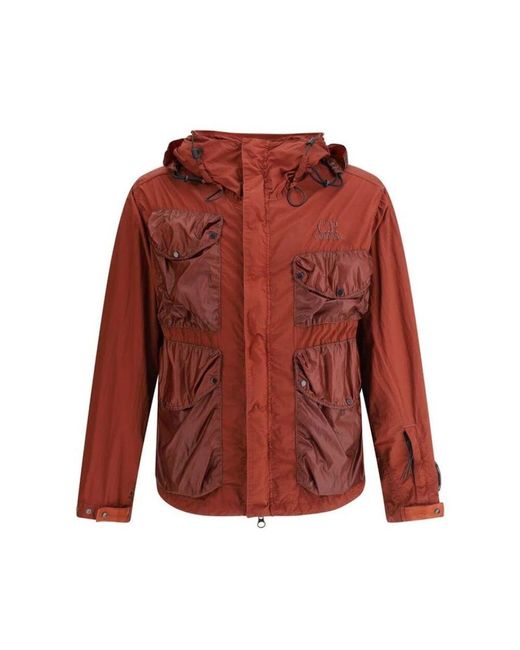 C P Company Urban Goggle Jacke Mit Mehreren Taschen in Red für Herren