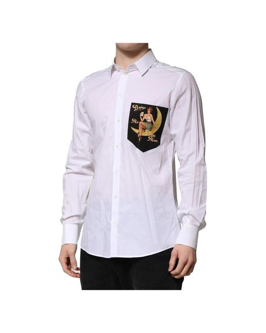 Dolce & Gabbana White Casual Shirts for men