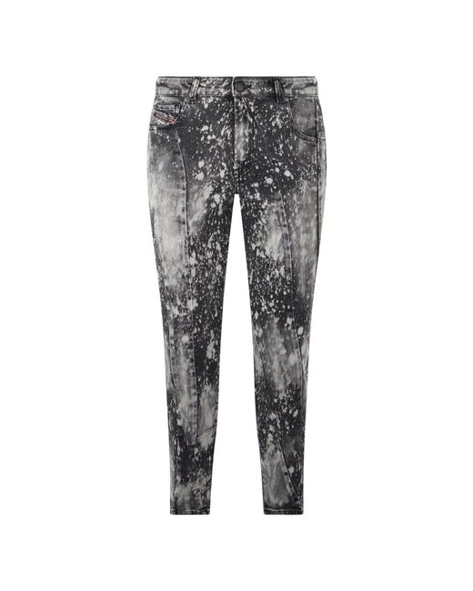 DIESEL Gray Slim-Fit Jeans