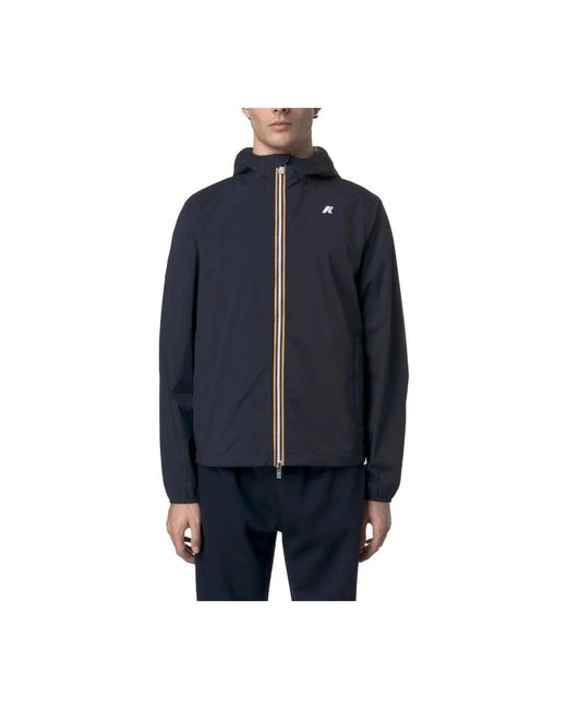 K-Way Blue Rain Jackets for men