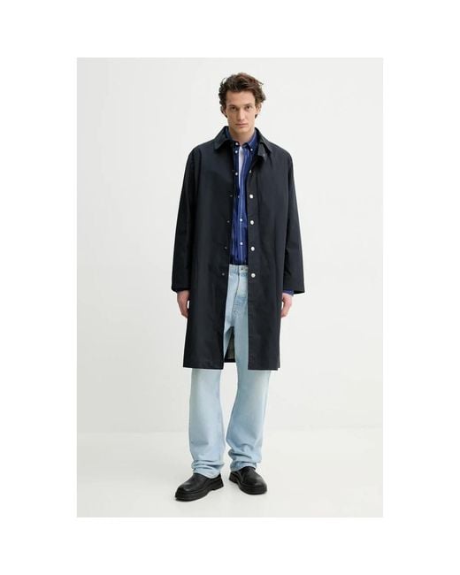 Single-Breasted Coats A.P.C. de hombre de color Blue