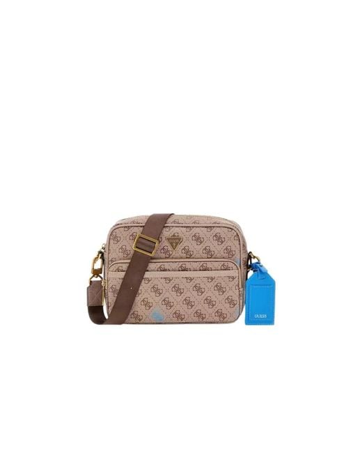 Guess Canada Quattro G Crossbody Tas in het Brown voor heren