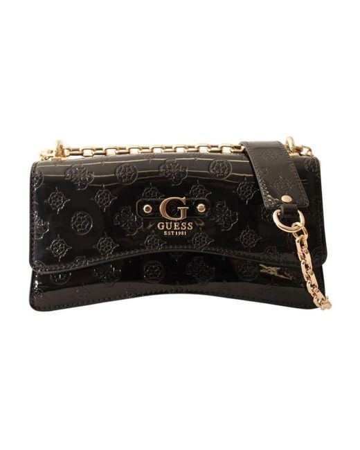 Guess Black Rollende Crossbody-Handtasche