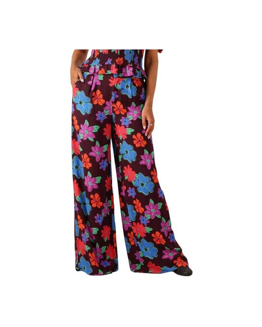 Harper & Yve Wide Trousers in het Red