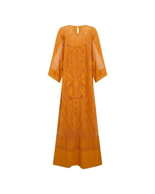Alberta Ferretti Orange Maxi Dresses