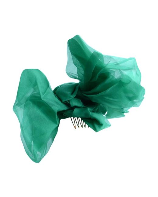 Dolce & Gabbana Green Hair Accessories