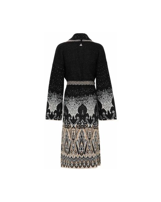 Akep Belted Coats in het Black
