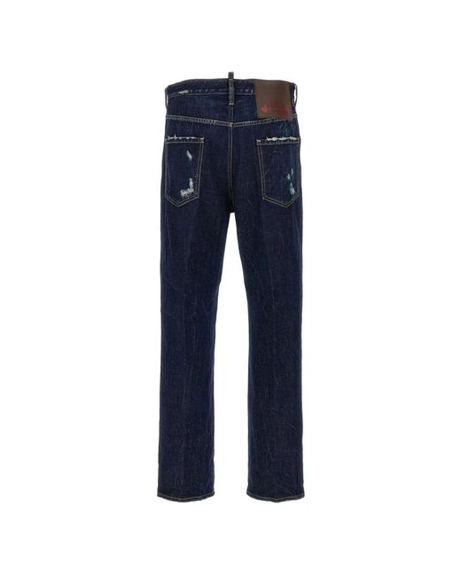 DSquared² Blue Straight Fit Jeans for men