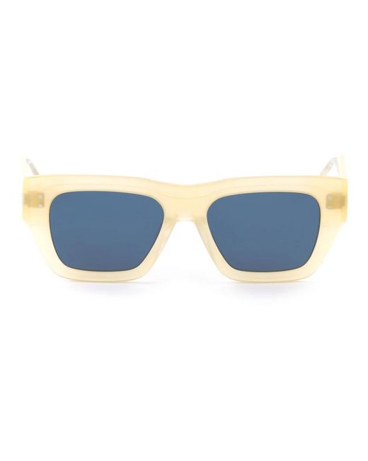 Thom Browne Blue Acetate Rectangular Sonnenbrillen