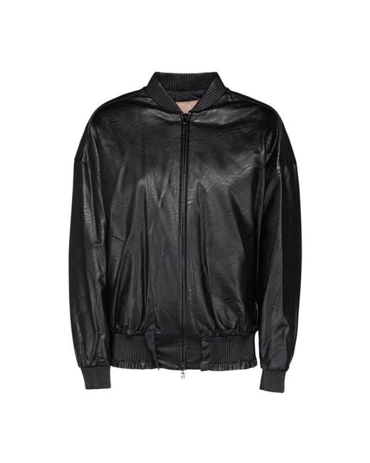 Twinset Leather Jackets in het Black