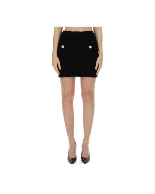 Balmain Short Skirts in het Black