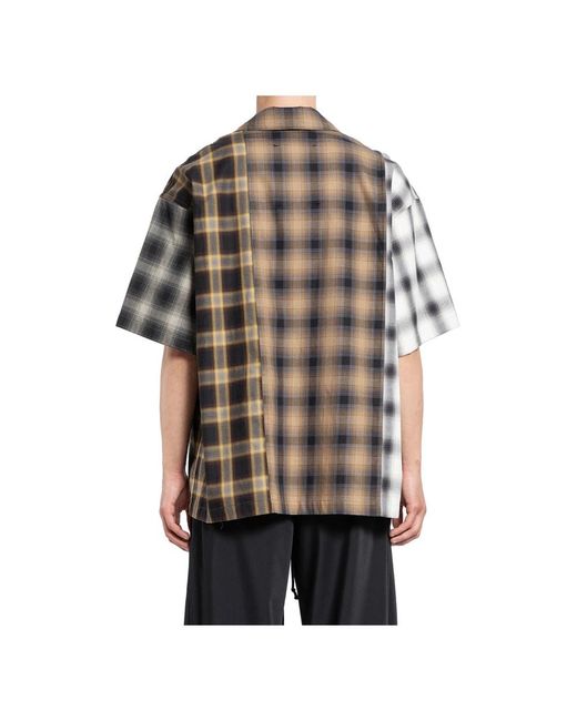 Song For The Mute Black Short Sleeve Shirts for men