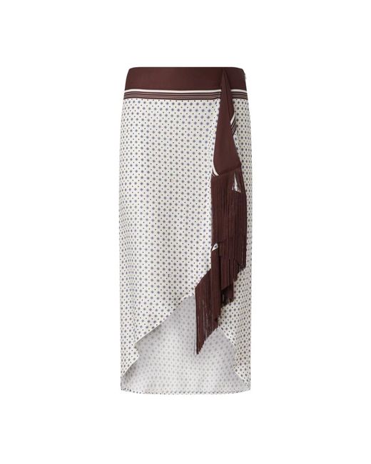 Pinko Brown Midi Skirts