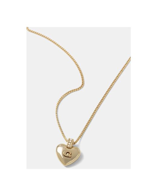 Necklaces COACH de color Metallic