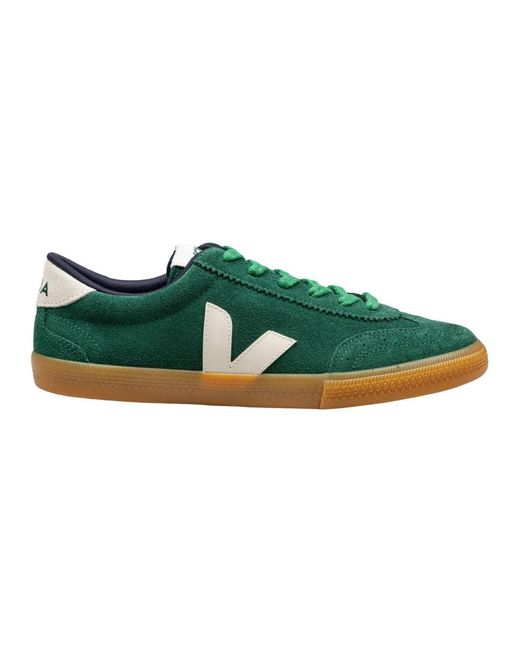 Sneakers da volley in camoscio verde di Veja in Green da Uomo