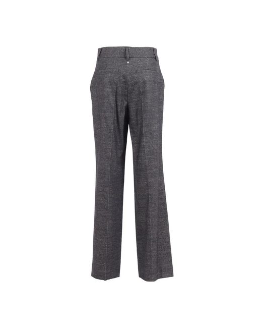 Lorena Antoniazzi Gray Wide Trousers