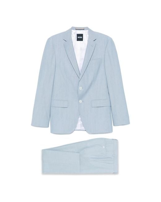 Single Breasted Suits HUGO de hombre de color Blue