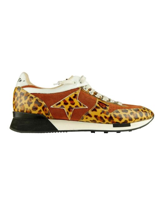 Sneakers in pelle stampa leopardo di Golden Goose Deluxe Brand in Brown