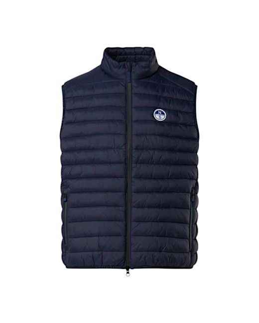 North Sails Blue Waistcoats for men