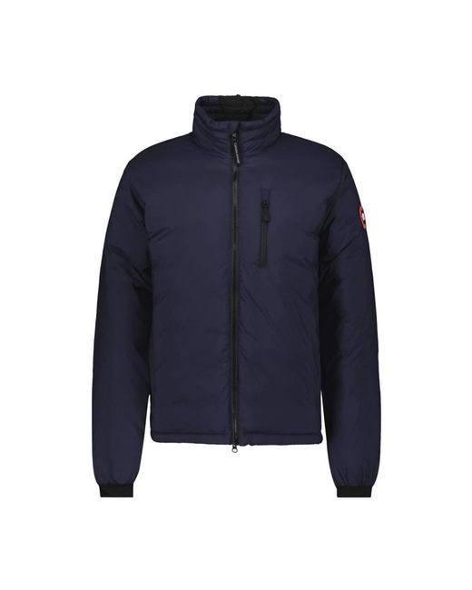 Canada Goose Jassen ,Blauw ,Nylon Lodge Jacket in het Blue voor heren