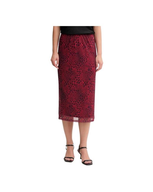 MARC AUREL Kokerrok Midi in het Red