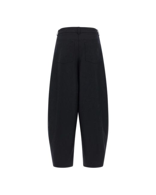 Nude Black Wide Trousers