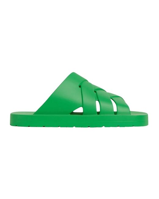 Bottega Veneta Green Sliders for men
