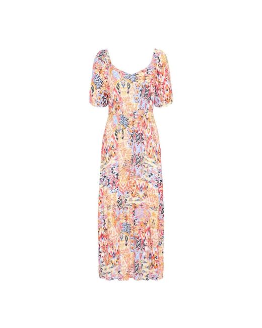 Ichi Pink Maxi Dresses