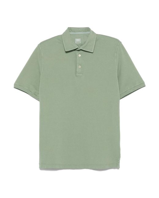 Fedeli Green Polo Shirts for men