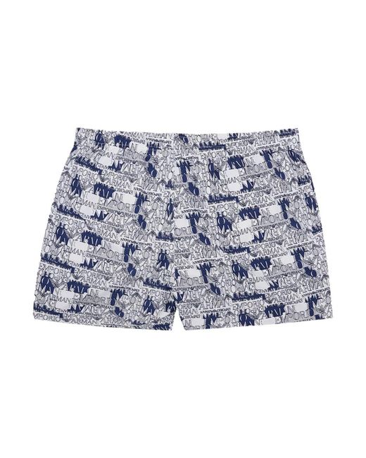 Emporio Armani Blue Beachwear for men