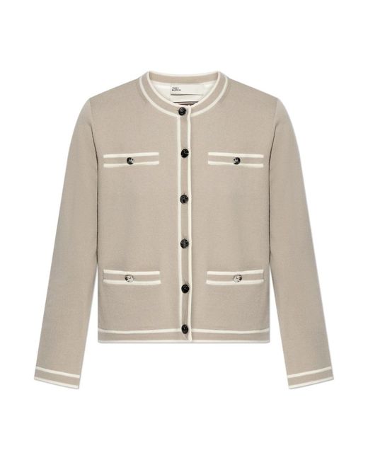 Cardigans di Tory Burch in Natural