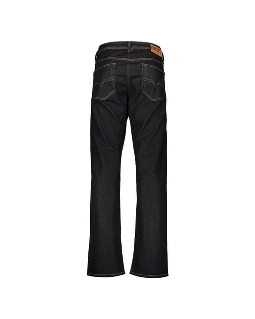 DIESEL Black Straight Jeans for men