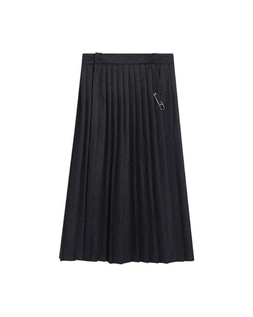 Prada Black Midi Skirts